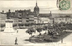 Clermont-ferrand CPA der Ort der Jaude Statue von Desaix