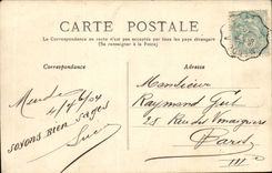 Stuff of Auvergne CPA opposite Folklore