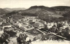 Bourboule CPA Panorama seen of the Rock of the Fairies