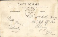 Virgin Lyon CPA of the ND frontispiece of Fourviere