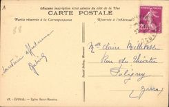 Epinal CPA Church Saint Maurice