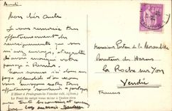 CPA the winter has Pralognan Vanoise the bridge of snow leads you to other bank