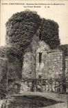 Chevreuse CPA Ruins of the castle of the Madeleine the round tower