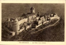 Alsace High-Koenigsbourg-Sight Taken has Vol of Bird-CPA