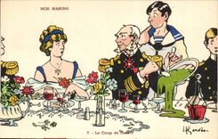 Our Sailors it Love at first sight--boat-CPA Gervese Illustrator