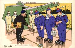 Our Sailors Persons on leave with the call --boat-CPA Gervese Illustrator