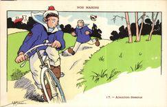 Our Sailors Attention below --boat-CPA Gervese Illustrator