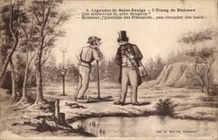 Fantasy - Fantasy CPA Legends of Saint Saulge L pond of Ranceau Father Beugeon Pistoulets