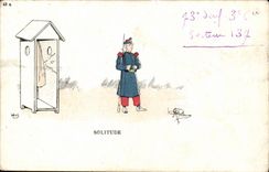 Fantasy CPA Militaria GuillaumeLenoir Loneliness