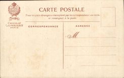 CPA Chocolate Lombart Firemen going to the contest in 20 years (Plane planes humor)