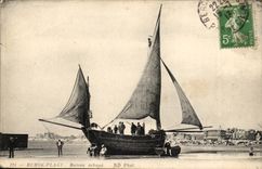 CPA Bateau Berck Plage Boat fails