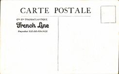 CPA Transatlantic Boat Ile de France Steamer French Line