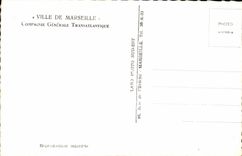 CPA Transatlantic Boat Town of Marseilles