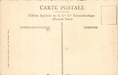 CPA Boat S Rochambeau Transatlantic liner