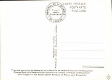 CPA Militaria Memorial of the battle Verdun Felury in front of Douaumont