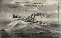 CPA Souvenir of voyage the Amazon maritime Transport (steamer)
