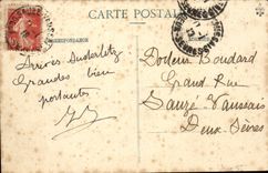 CPA St Nazaire the transatlantic liner leaves the port