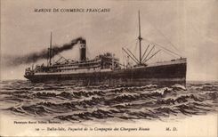 CPA Beautiful Mercantile marine French Isle Brought together Chargers