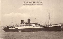 CPA Steamer S Of aRtagnan Co of maritime Mesasgeries