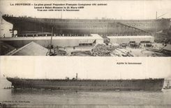 CPA St Nazaire the largest French steamer has St Nazaire Provence