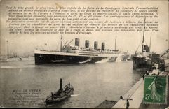 Le Havre CPA the steamer France of the Transatlantic general Co on the way for New York