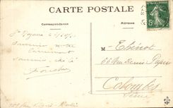 CPA Launching of France the largest French steamer