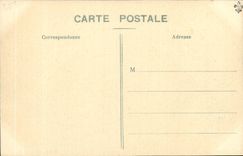 CPA Launching of France the largest French steamer Titan tug boat