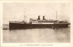 CPA the Marshal Lyautey Mail of Marseilles