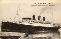 CPA Boat S Champollion Steamer of the maritime Transport