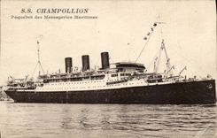 CPA Boat S Champollion Steamer of the maritime Transport