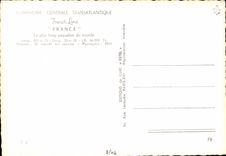 MODERN CARD General Boat Co Transatlantic France French line
