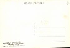 MODERN CARD General Boat Co Transatlantic Steamer Fraissinet and Cyprien Fabre Foch