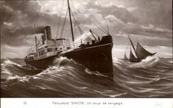 CPA Boat Savoy Steamer a pitch