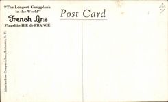 CPA Boat Steamer French line The flagship Ile de France