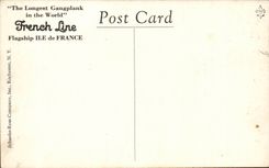 CPA Boat Steamer French line The flagship Ile de France The smokinh room first class