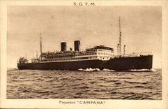 MODERN CARD Boat Steamer Campana SGTM
