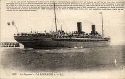 CPA Steamer Lorraine