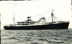 CPA Steamer Maritime company of the brought together chargers Brazza