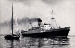 CPA Bateau Algeria Tunisia They Balearic Islands PAquebot Djebel Will say