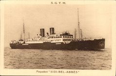 CPA Boat Steamer S Beautiful Sidi Ares Company of the Maritime transport