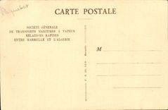 CPA Boat Steamer S Beautiful Sidi Ares Company of the Maritime transport