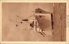 CPA Boat Steamer Djenne Company of Navigation Marseilles Package