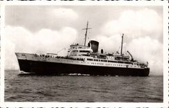 MODERN CARD Boat Steamer Town of oran