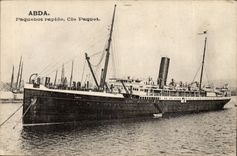 CPA Boat Steamer fast Abda Steamer Co Package