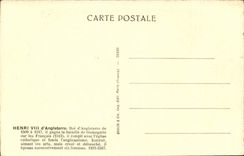 CPA Herni VIII d'angleterre 1491 1547