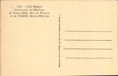 Dimension Basque Ceremonie of the marriage of Louis XIV king de France and infante Marie Therese