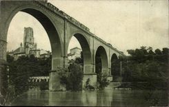 Albi CPA the viaduct and the cathedral