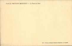 CPA Bereich von Fontenay der Zahlimpuls Foret von Mervent Vouvant die Brucke der Diat