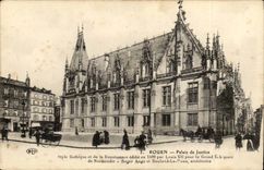 Rouen - Law courts - horse - CPA