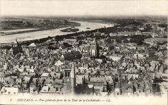 Orleans - View taken Tower of the Cathedral - CPA